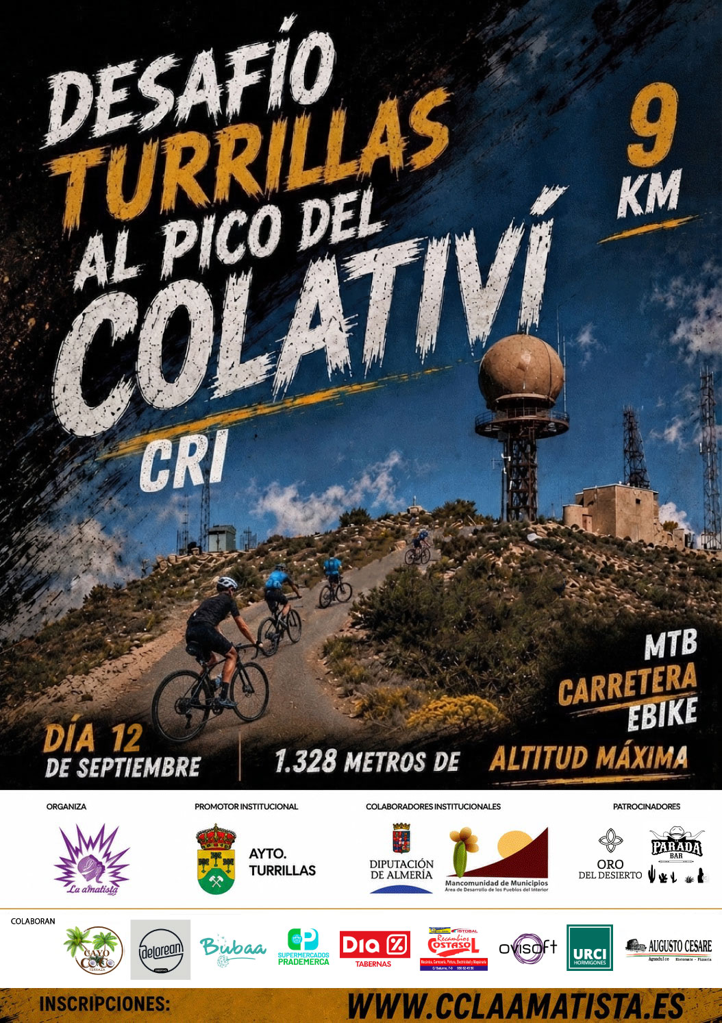 Desafío Turrillas al Pico del Colativí - Inscripción 1 persona - Bicicleta